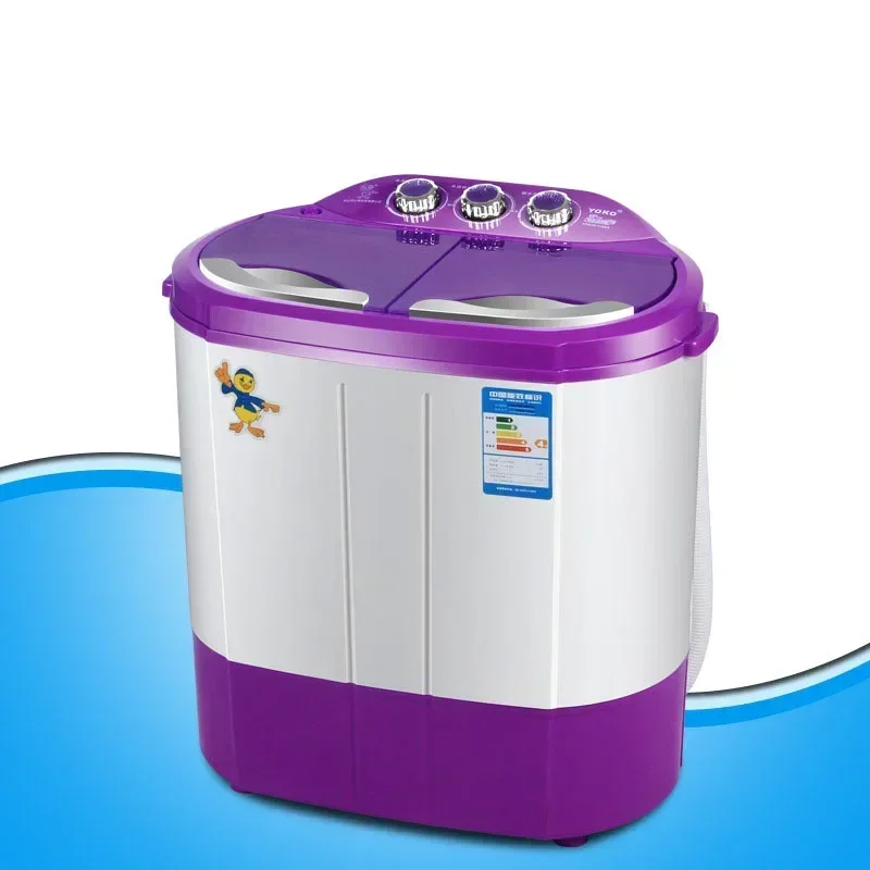 New two tub 4.4kgs portable washer machine  washer and dryer machine  mini laundry machine  clothes compact