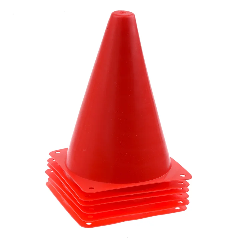 

B93B-18 PCS Multi-Function Safety Agility Cone For Football Soccer Sports Field Practice Drill Marking - Red