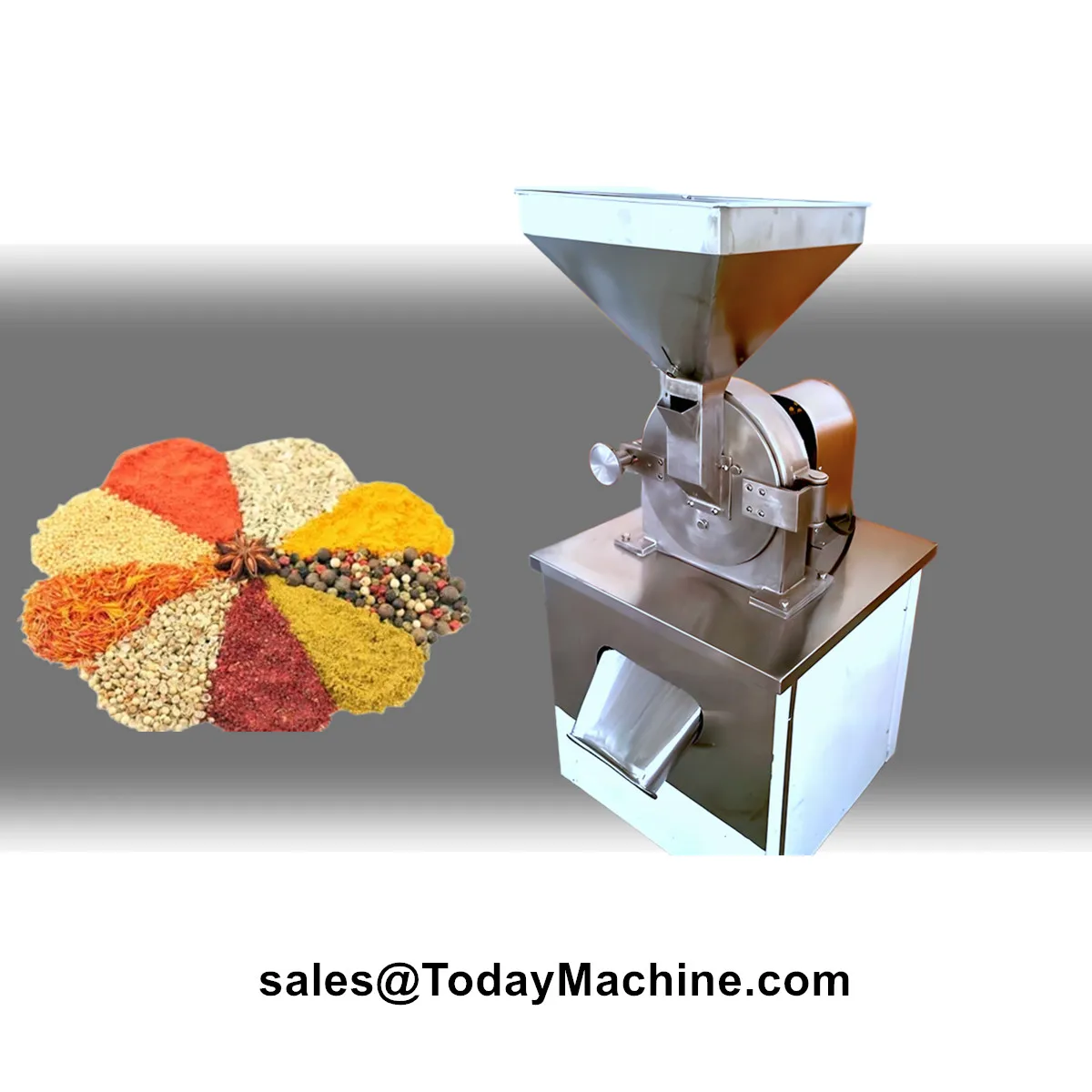 Máquina pulverizadora de molinillo de pimienta de soja, sésamo, maíz, chile rojo, arroz, café en grano