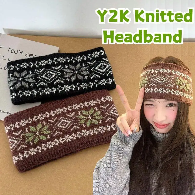 الشتاء عقال محبوك المرأة الجاكار الجبين حماية يندبروف أفخم واسعة حافة الحجاب الرياضة أغطية الرأس SmearHair هوب