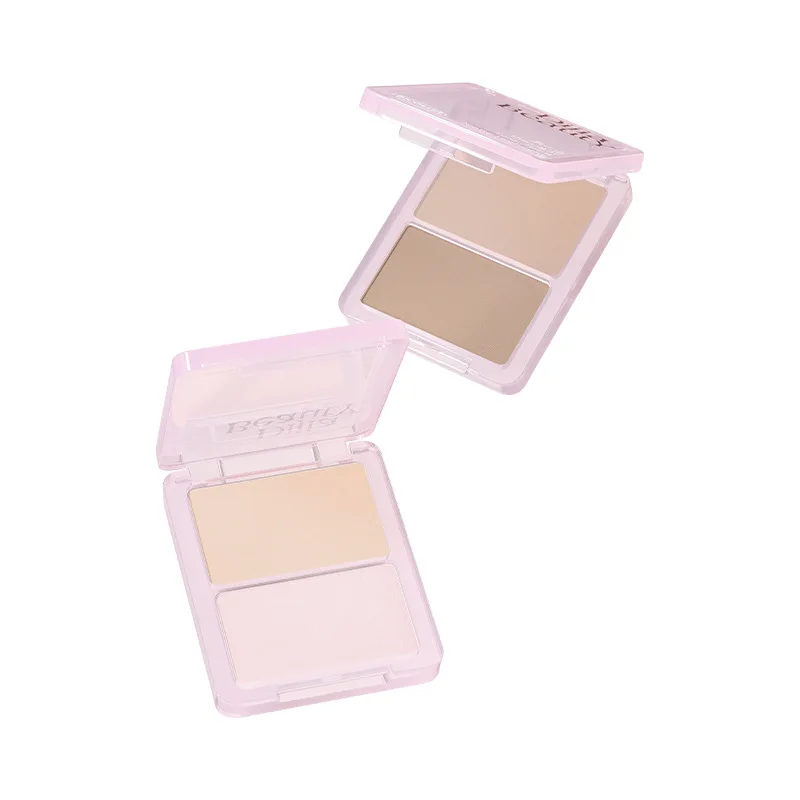 DIJIA ハイライト パウダー コントゥアリング 統合パレット マット シャドウ フェイス フェイス ブライトニング 2 色チーク パレット