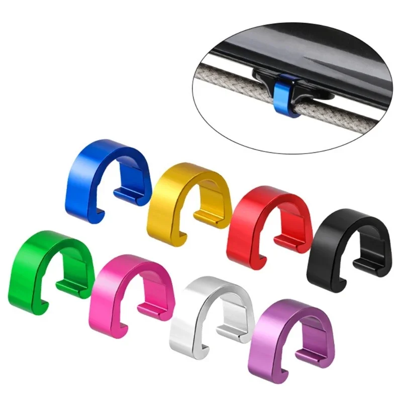 10Pcs MTB Bike Bicycle Frame U Buckle For Brake Cable Housing Hose Tube Shifter Cable Guides Button Fixed Tubing Clips