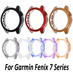 Protector Case For Garmin Fenix 7 cover Smart Watch TPU Soft Silicone Bumper For Fenix7 7S 7X Protective Frame Shell Sleeve