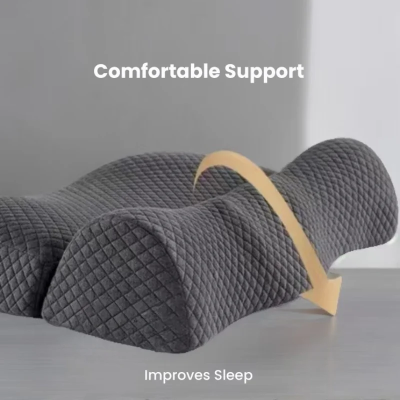 Ergonomic Car Universal Cervical Pillow Relief Pain For Neck Support Side Sleeper Comfort Spinal Alignment Sleep Enhancing