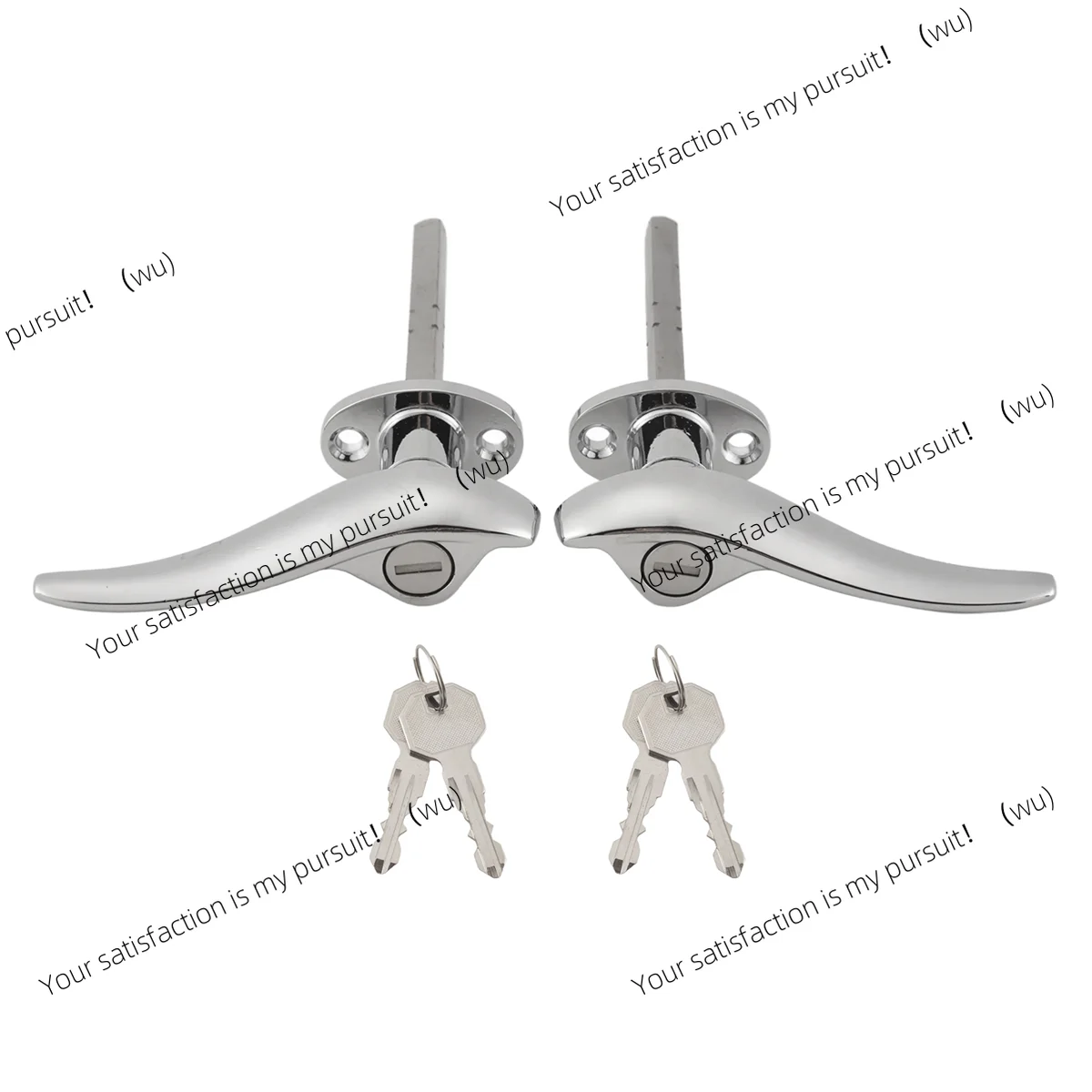 A61E-2Pcs Car Door Outside Locking Handles MATCHING LOCKS for Ford 1932 3-Window Coupe for Ford 1933 1934 Passenger Car