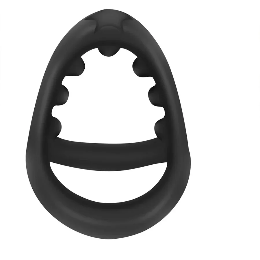 Silicone Penis Rings Cock Ring Erection Enhancing Triangular Penis Ring With Massage Beads Delayed Ejaculation Sex Toys For Men 5