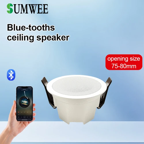 Imagen 1 del producto MINI altavoces de techo con Bluetooth, sonido estéreo, audio interior para el hogar, sistema de música de fondo para baño, cocina, sala de estar y dormitorio