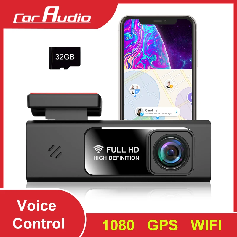 Car Dash Cam HD 1080P DVR Front Video Recorder Vihecle Camera with IR Night Vision WIFI GPS Parking Monitor Car Assecories