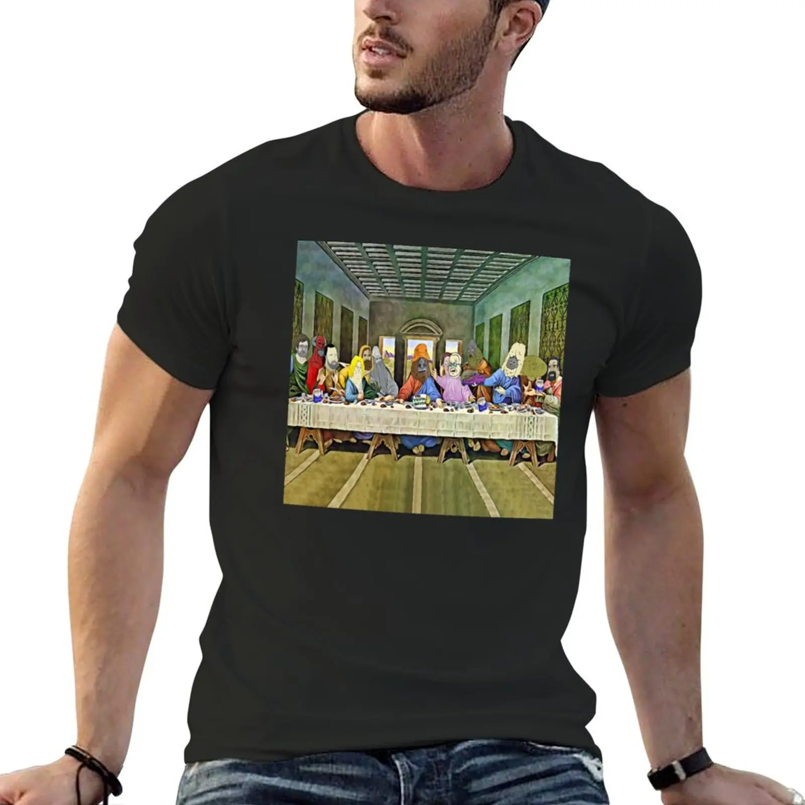 Last Supper of Browntown 2 Mike Nolan Big Lez Show T-Shirt sweat shirts graphic tee animal prinfor boys Men's clothing