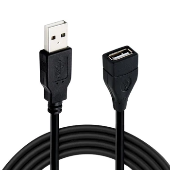 USB uzatma kablosu USB A 2.0 uzatma kablosu 2/3m erkek kadın veri senkronizasyon kablosu PC TV USB mobil sabit Disk kablosu için uygun