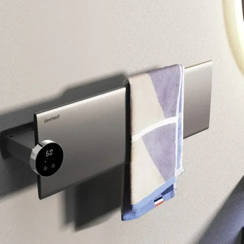 

Electric Non-punching Towel Rack Household Bathroom Storage Intelligent Disinfecting Heated Towel Drying Stand