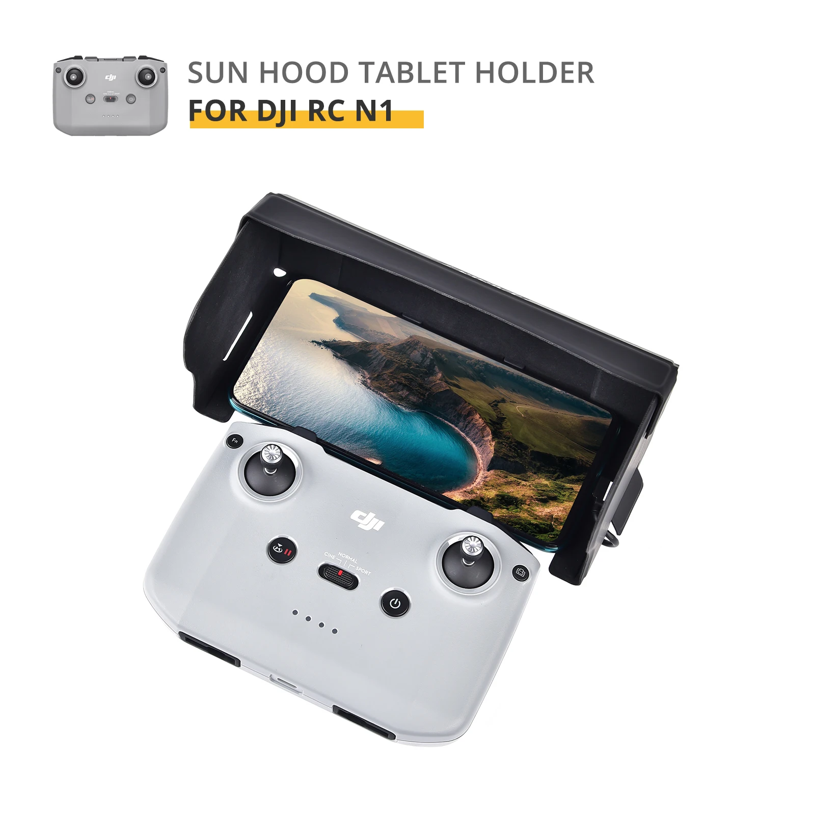 Mobile Phone Sunshade for DJI Mavic 3 Air 2S/Mini 2 RC N1 Foldable Sun Visor Hood for 4.4-7.0 Inch Smartphones Drone Accessories