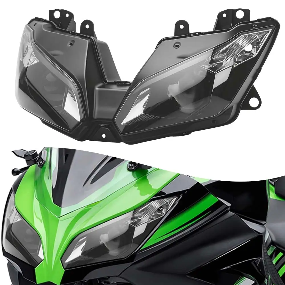 

Head Lamp Shell Cover For Kawasaki Ninja 300 Versys 650 1000 ABS 2013-2021 Motorcycle Accessory Front Headlight Assembly Housing