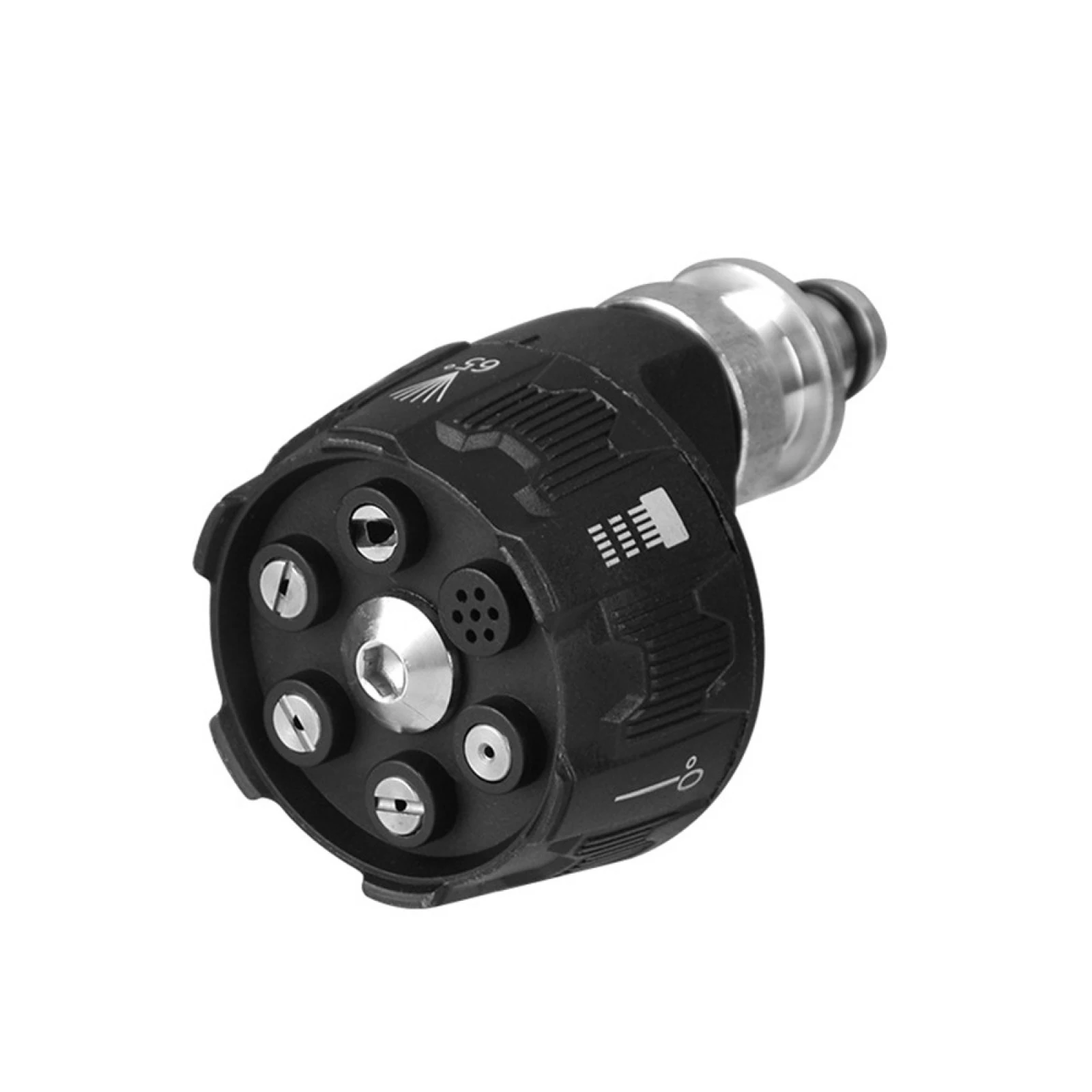 유니버설 4000Psi 고압 세척기 스프레이 노즐 0/15/25/40도 회전 비누 물 분사 팁 불량 청소 문제 해결