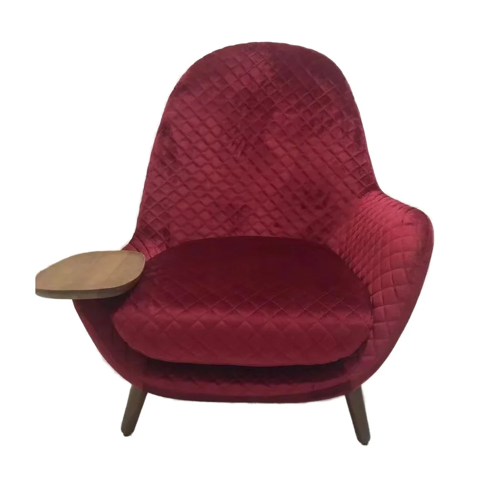 Modern Style Fabric Single Sofa Armchair Reclining Leisure Lounge for Home Office Living Room for Hotel Waiting