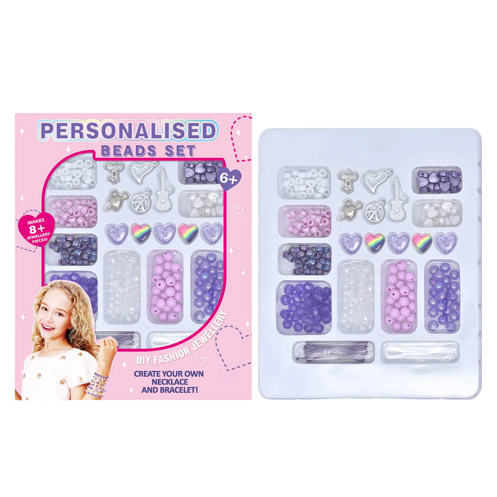 Kit de pulsera de amistad DIY para adultos y adolescentes | Artesanías para hacer joyas con dijes de cuentas de letras, conjunto creativo de manualidades de cumpleaños