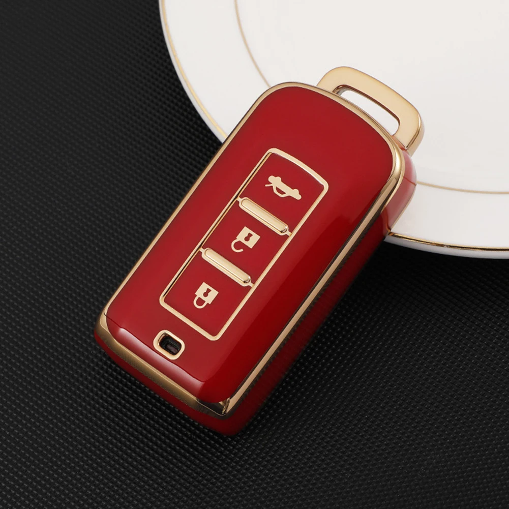 Key Case Key Cover For Mitsubishi for outlander for tpu 3 Buttons Car Case Cover Key Lancer Xpander Light Professional