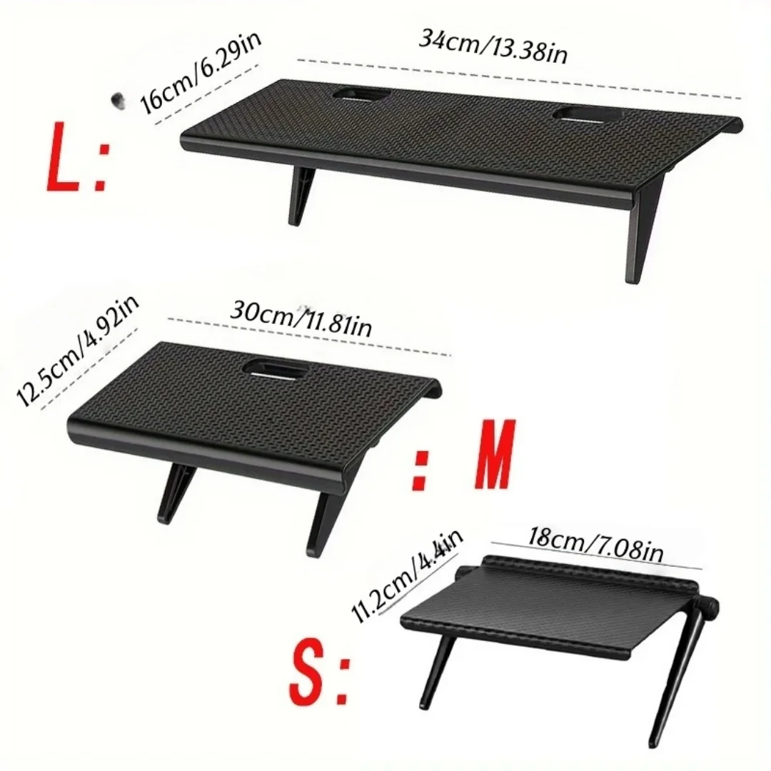 1pc Adjustable TV Screen Top Shelf Computer Monitor Desktop Screen Top Storage Rack TV Media Box, Router Shelf Rack Home Organiz