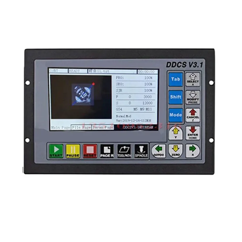 Ddcsv3.1 controlador de movimiento sin conexión Cnc de código G de 3/4 ejes para máquinas de grabado y fresado Ddcs V3.1 volante electrónico de 4 ejes Mpg