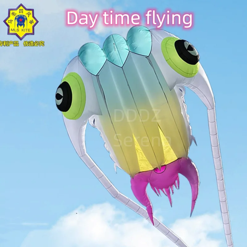 DDDZ NEU Farbe 16 quadratischer LED-Tilobit MLS zeigen Drachenanhänger Aufblasbarer Drachen 30D-Ripstop-Stoff mit Batterie und Fernbedienung