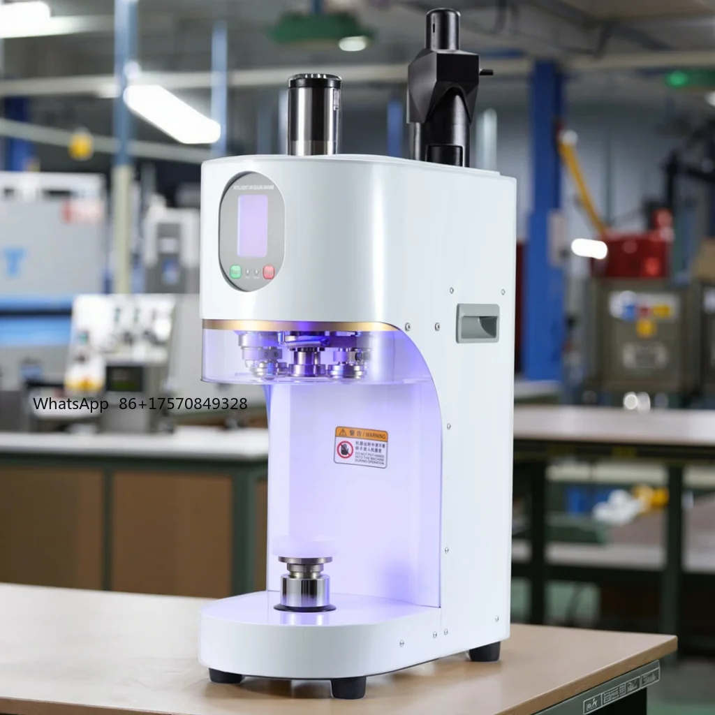 

New Automatic Non-Rotating Bottles Can Sealing Machine For Bubble Beverage 330ml 500ml Soda Aluminum Jar Cup Pet Can Sealer
