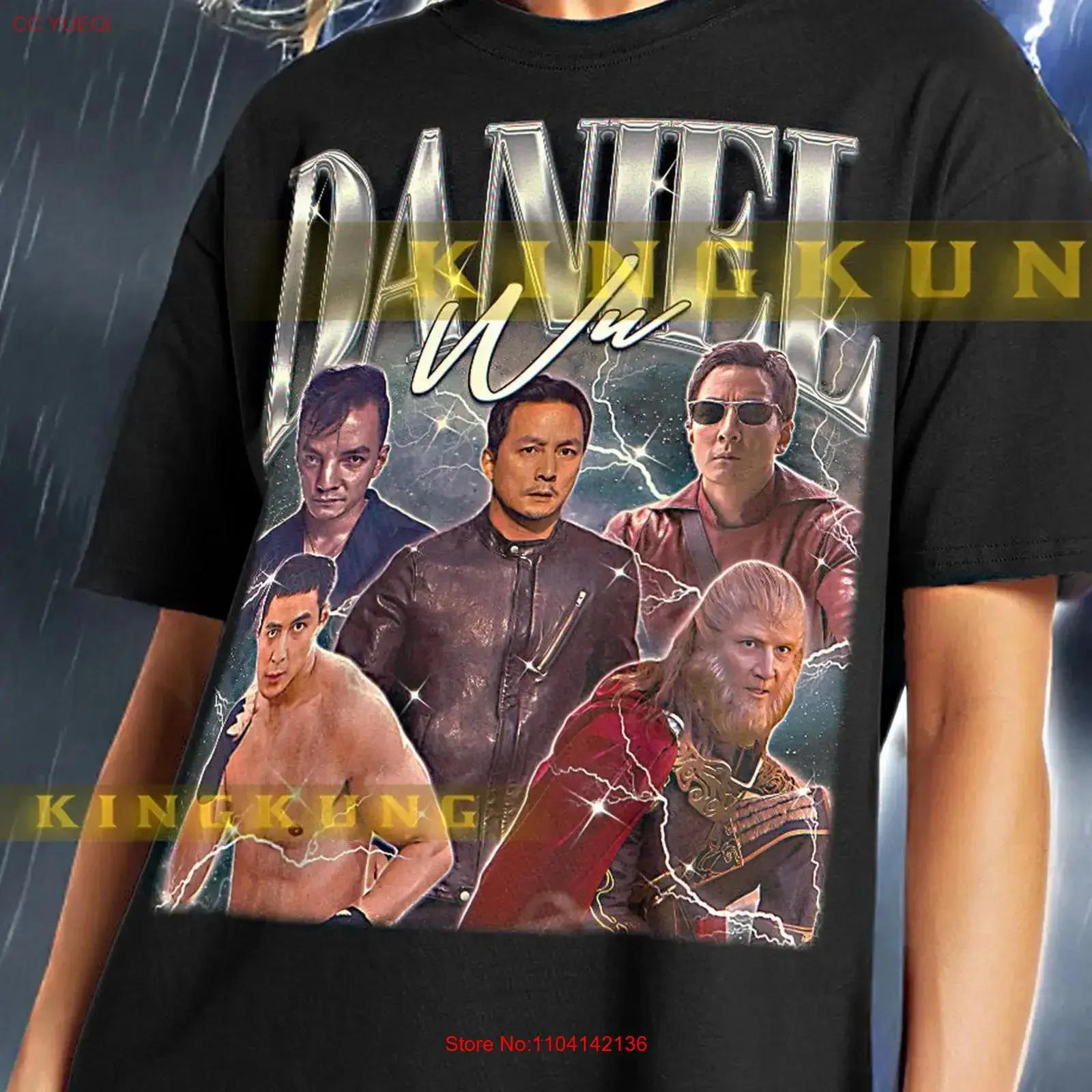 DANIEL WU T Shirt Vintage Retro 90s Bootleg Sweater saf vintage Washed Stylish designer clothes Unisex Top For Everyday Wear