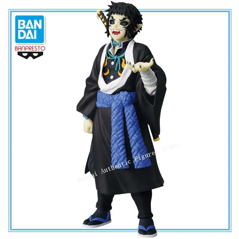 In Stock Original BANDAI BANPRESTO Demon Slayer Kaigaku Ghost Costume PVC Anime Character Model Collection Toys Gifts