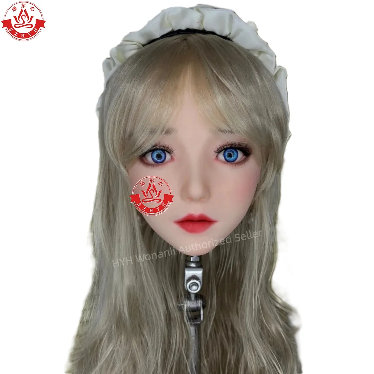 

Wonanii Food Grade TPE Big Head HYH-THB-KX-0028, интерфейс M16, практика макияжа с открытым ртом, дизайн прически, дисплей для ювелирных изделий