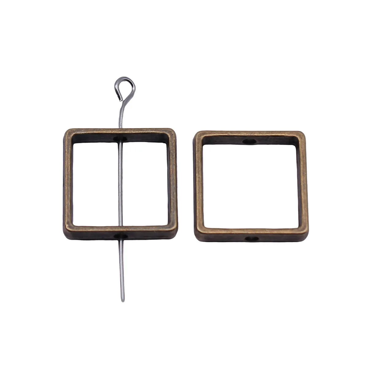 Cuentas espaciadoras huecas de aleación, cuentas sueltas para pulseras y collares DIY, suministros para la fabricación de joyería de estilo minimalista.