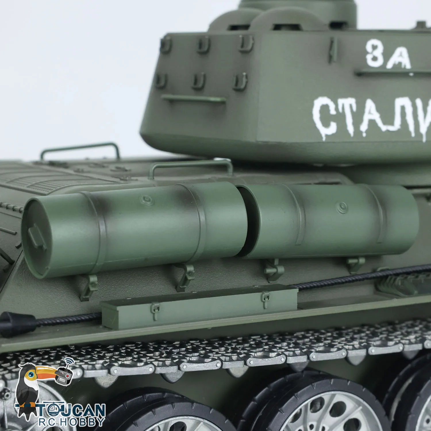 Henglong 1/16 Pro Ver 7.0 Soviet T34-85 3909 360°Barrel Recoil Metal Tracks Wheels Engine Sound RC Armored Tank TH17770-SMT7