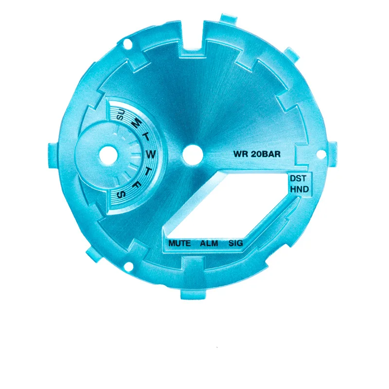 Modificación de esfera de reloj de Metal para CASIOO G-SHOCK GA2100 GA-2110 sombra interior cepillado mate laca círculo bisel reloj Retrofit