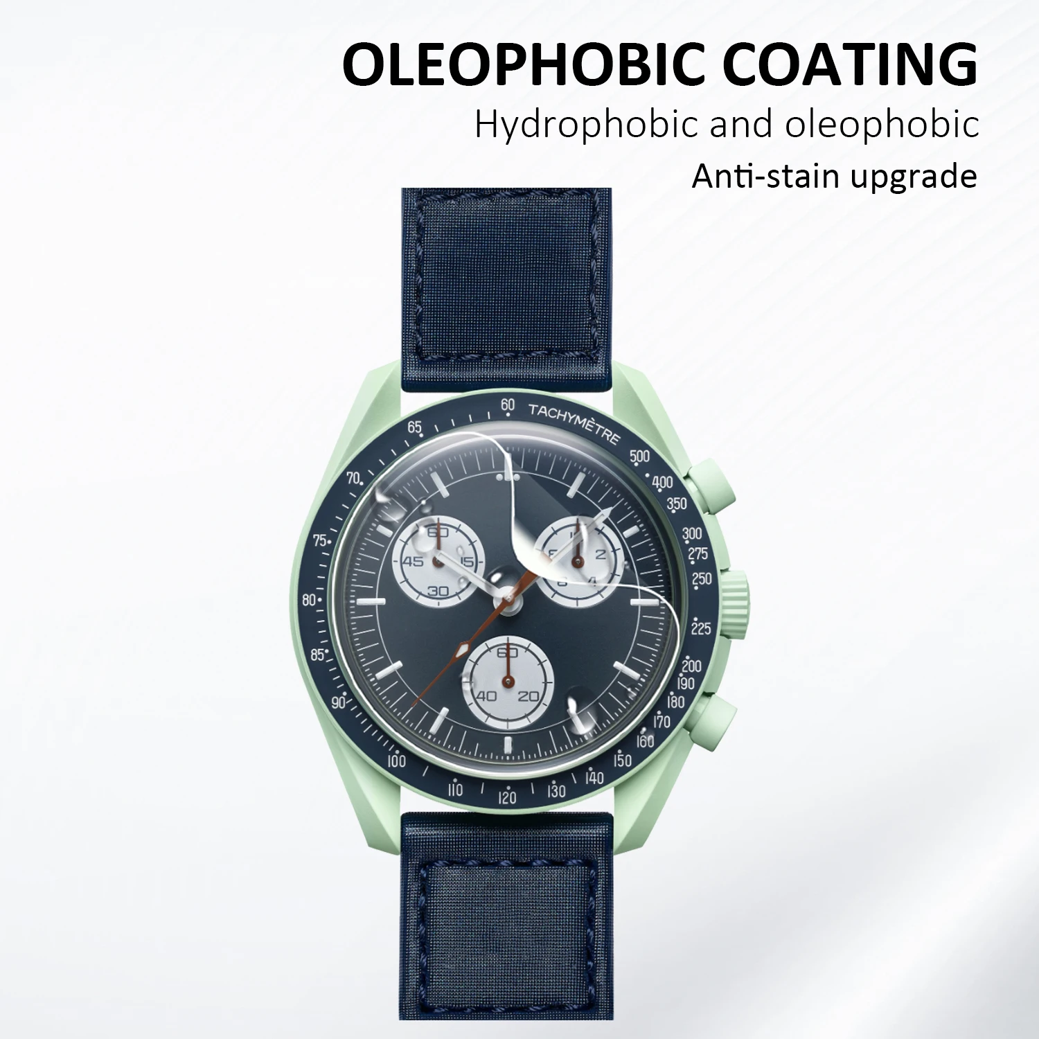 3Pcs Full Coverage Film For Omega Swatch Co Branded Watch Screen Protector For Bioceramic MoonSwatch SO33 Soft TPU Hydrogel Film