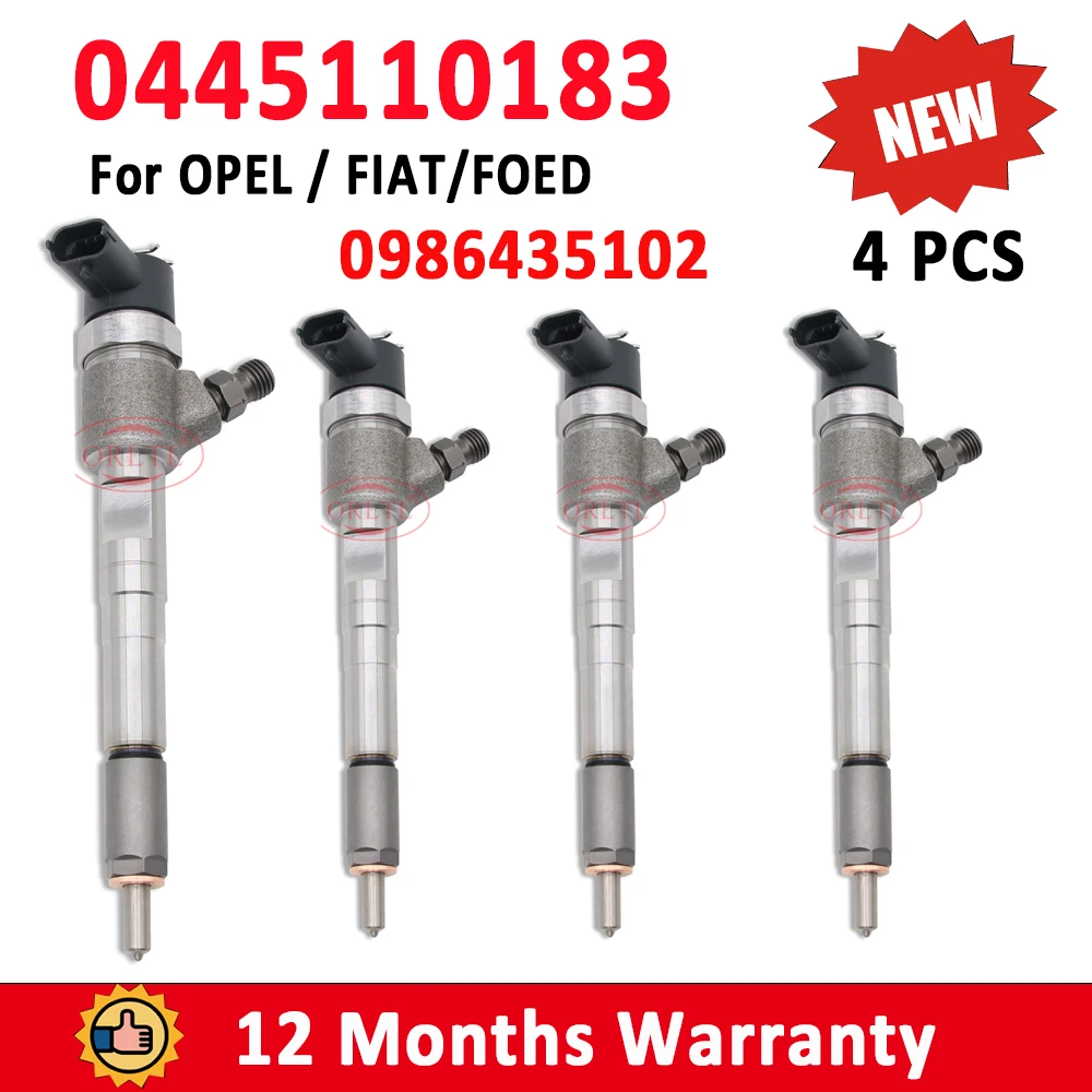 ORLTL NEW 0 445 110 183 Fuel Injector Nozzle 0445110183 Diesel Injection 0986435102 For FIAT GROUP:551 9712 4 /551 9787 5