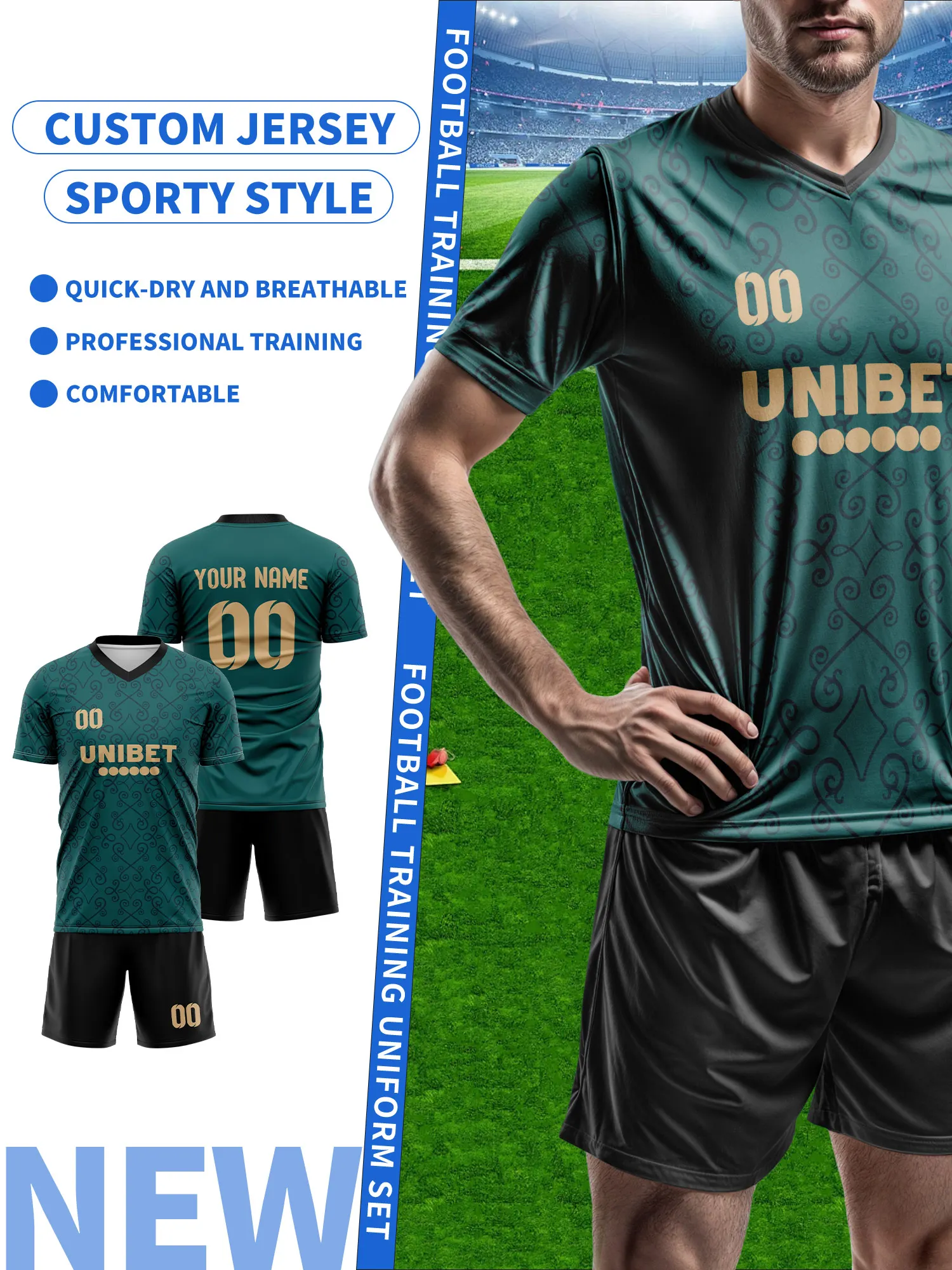 

Персонализированная футбольная форма, футболка с именем и номером на заказ, подарок для команды, лимитированная серия футбольной формы на заказ.