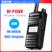 BAOFENG P15UV Pro Walkie Talkie 5-10W 999 Channels High Power Profesional Handheld Transceiver Dual Band Two Way Hunting Radio