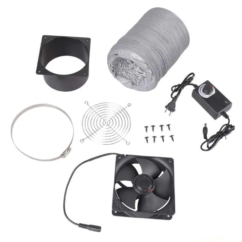 Single Flange Exhaust Printer Fan With 2m Hose For 3D Printer Lasers Engraver