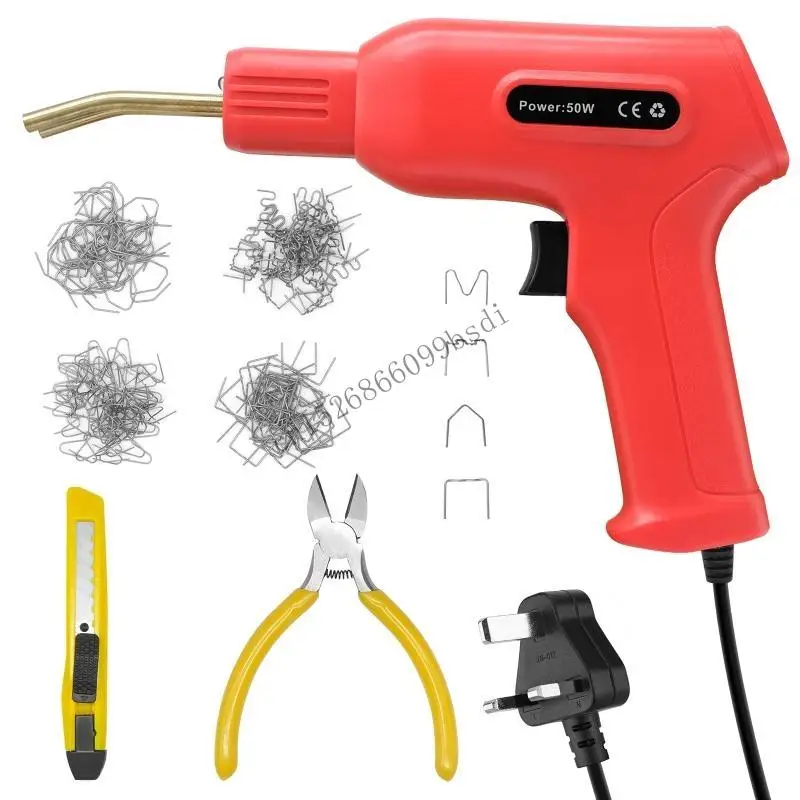 プラスチック溶接機-50-ワットプラスチック溶接機車のバンパー修理キットホットホッチキス-11ua