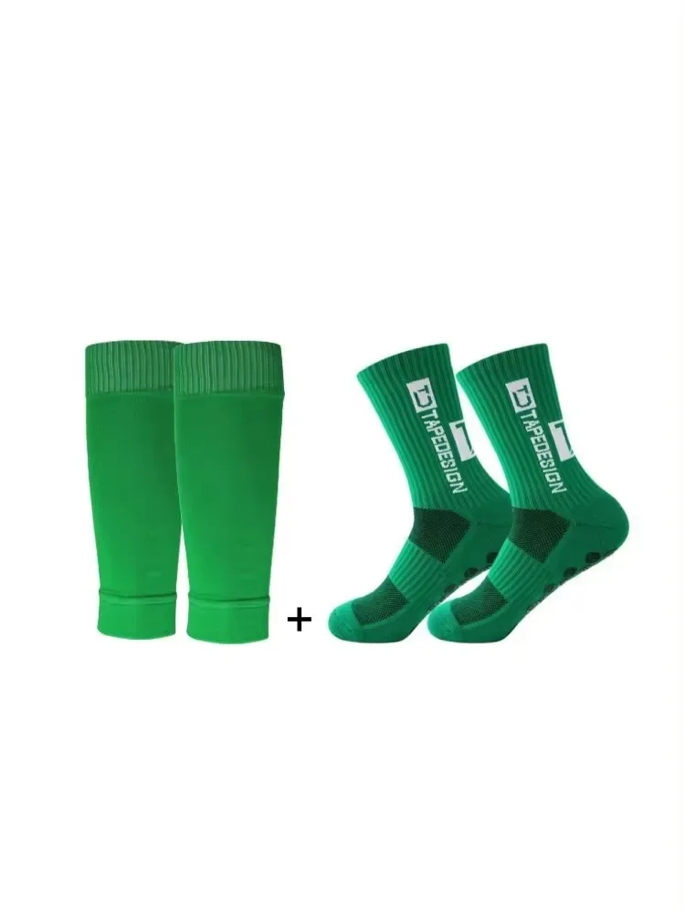 1 conjunto de meias adesivas antiderrapantes de alta qualidade e meias fixas de proteção de perna 1 conjunto de meias adesivas antiderrapantes de alta qualidade e perna gu