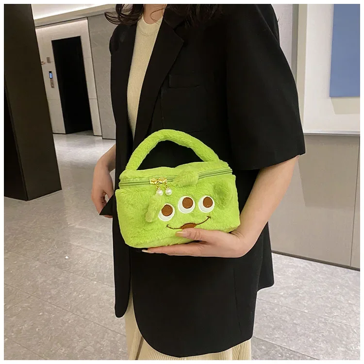 Disney Stitch Tas Penyimpanan Makeup Kapasitas Besar Kosmetik Wanita Kotak Tas Tangan Mewah Gambar Kartun Portabel Hadiah Anak Perempuan