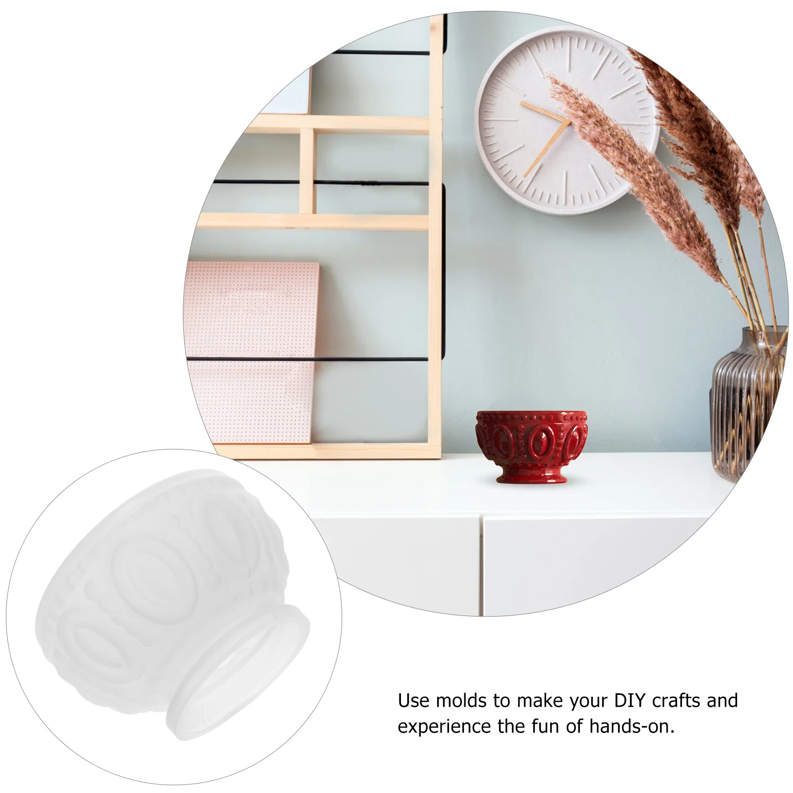 

1Pcs Silicone Mold DIY Bowl Mold Durable Creative Crystal Epoxy Relief Craft Supplies for Handmade DIY Accessory