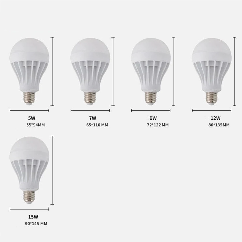 3W/5W/7W/9W/15W 220 V Plastic Shade Lighting Bulb 370 Lm Bright Whiet/Warm Lamp E27 LED Bulb 5730