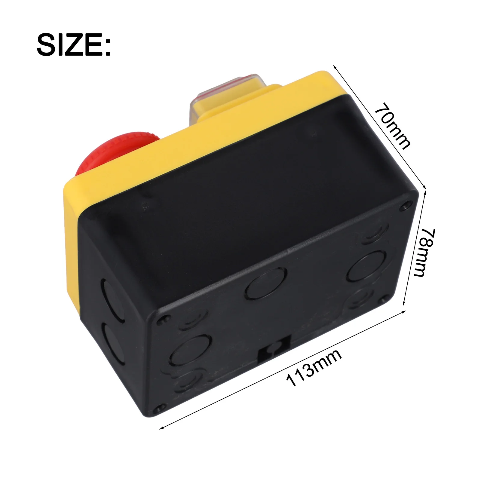 NVR Release Mechanism in Electromagnetic Pushbutton Switch Perfect Fit for Workshop Equipment Rated at 16A and Voltage of 250V