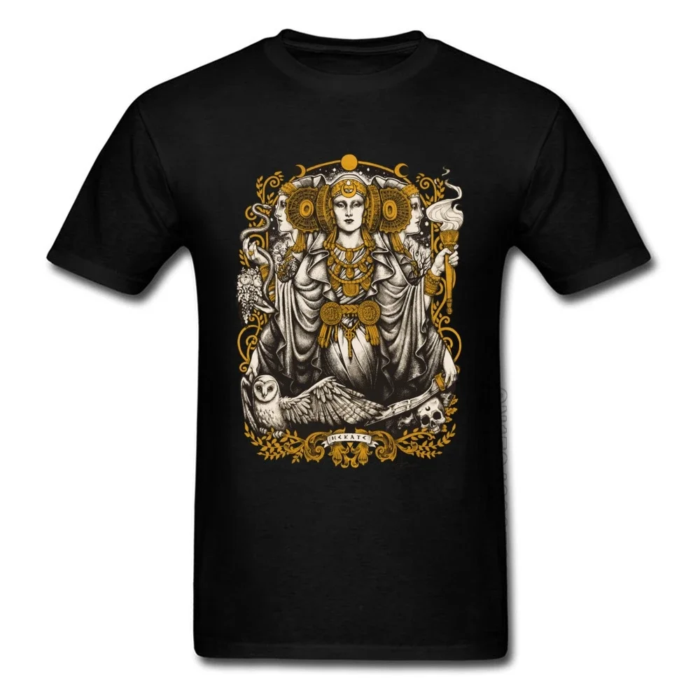 IBERIAN HECATE Art Design Print T Shirt Short Sleeve Personalized Classic Men T-Shirts Summer Fall Tops Tees Round Collar Tees