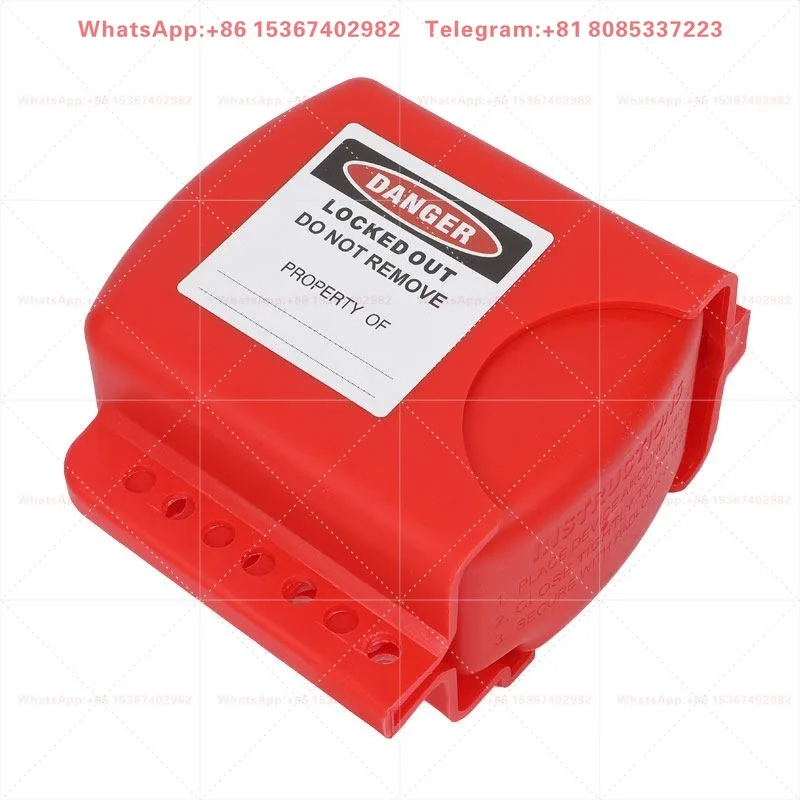 QVAND full shield, adjustable flanged ball valve lock shutdown maintenance energy isolation industrial valve safety lock