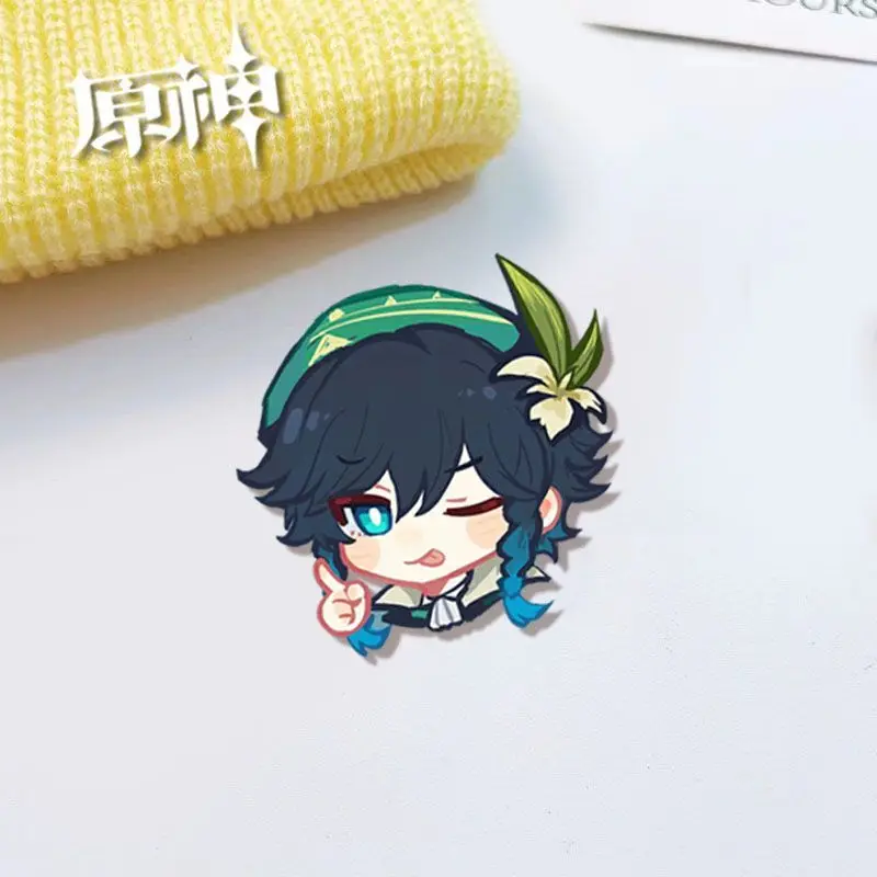 بروش أكريليك تأثيري من Genshin implic ، شارات Venti Xiao ، قلادة حقيبة مدرسية ، إكسسوارات ملابس ، جديد ، هدية ، 5: من