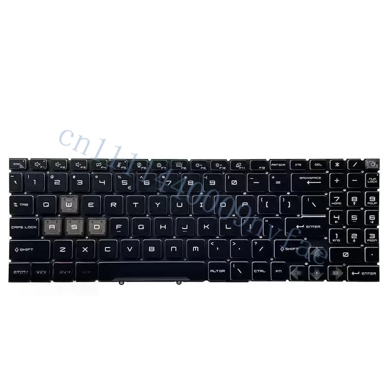 New For MSI Cyborg 15 A12VE A12VF A13VE MS-15K1 Bravo 15 B7EDP C7VE C7VF 17 C7UDX D7VF MS-158P Keyboard US Blue Backlit 0.3