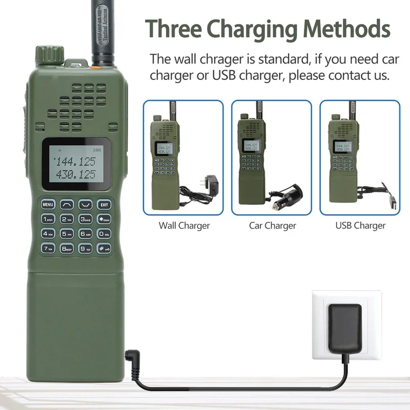 Baofeng AR-152 15W Walkie Talkie potente CB Radio bidireccional 12000mAh batería táctil de largo alcance AN PRC-152 transceptor de doble banda