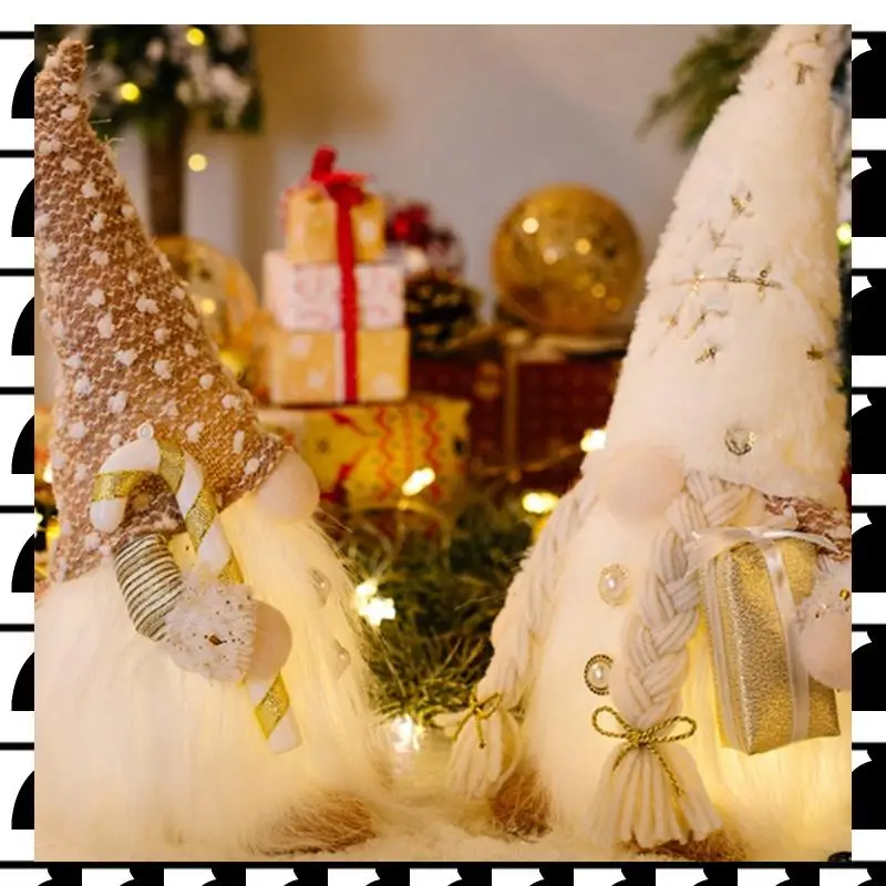 A44U جنوم عيد الميلاد دمية مجهولي الهوية عيد ميلاد سعيد زينة عيد الميلاد للمنزل عيد الميلاد زخرفة عيد الميلاد نافيداد هدايا الولادة السنة الجديدة سهلة Inst