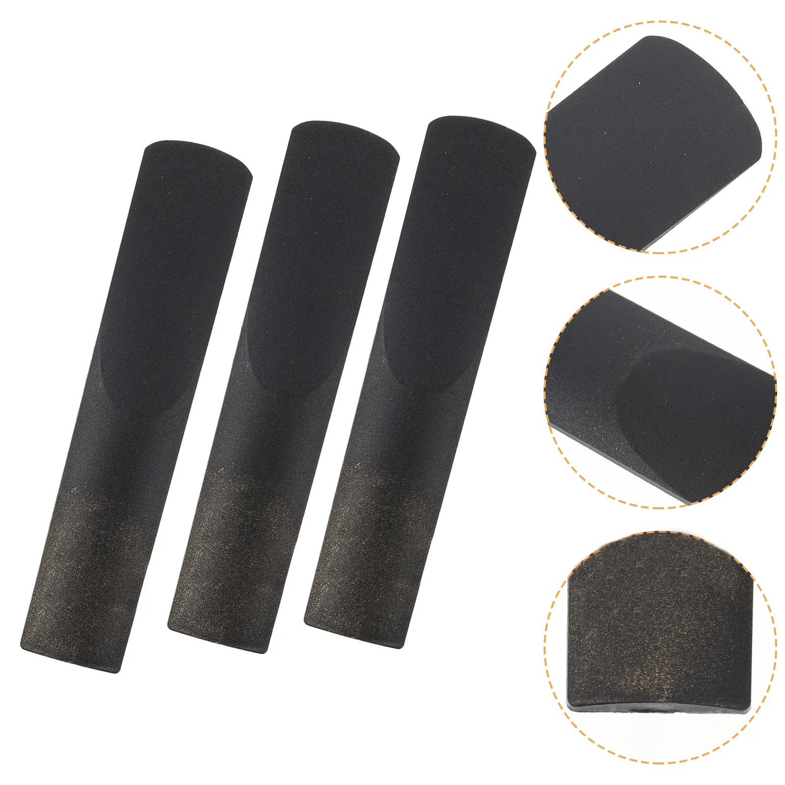 

3pcs Resin Clarinet Reeds Durable Replacement For Professional Beginner Players Compact Practical Instrument Accessories