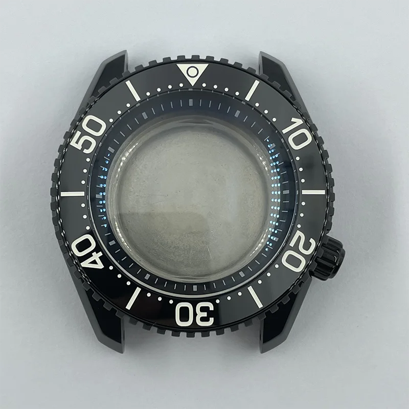 Boîtier de Montre en Acier Inoxydable SBDX001, Lunette en Céramique, Saphir, Adapté au Mouvement existent NH35/36, 43.7mm